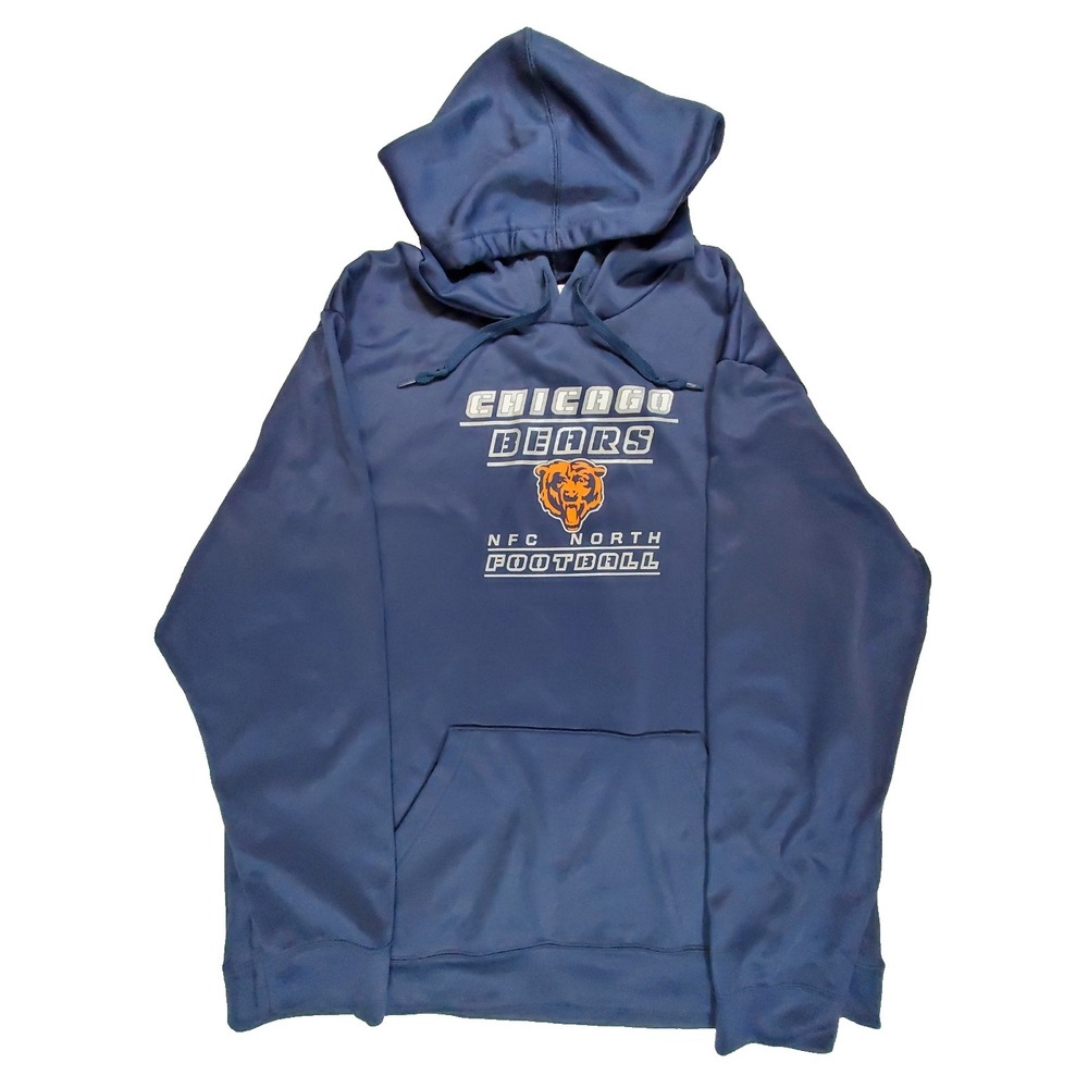Chicago Bears NFL Mens XL Hoodie Navy TX3 Warm Pullover Football‎ Team Apparel